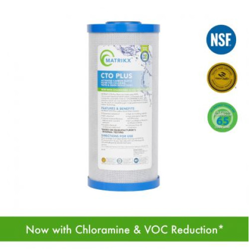 Filter Cartridge 10in Big Active Carbon Block 1 micron (CTOPLUS 01-450-10)