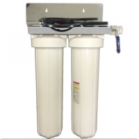 Twin Filter Housing 20in Big White 25mm c/w Bracket & Spanner