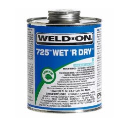 725 Weld-on Cement Fast Setting  237ml (Aqua Blue)