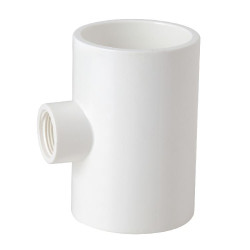 PVC Faucet 90* Reducing Tee 25 x 15mm
