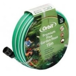 Orbit Premium Garden Hose 12mm x 15m Fitted