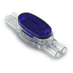 U1B Gel Connector 2-Way Inline 0.9-1.3mm Blue Top