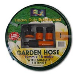 Heavy Duty Garden Hose 12mm x 30m Fitted