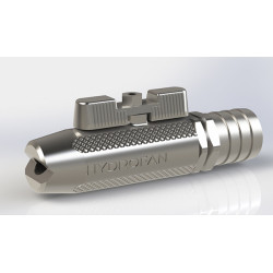 Hydrofan Washdown Nozzle c/w Valve & 32mm Swivel Tail