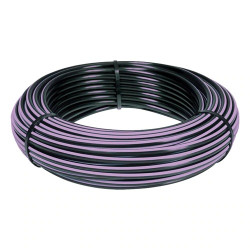Lateral Tube 25mm Purple Stripe x 50m Roll