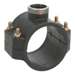 Metric Tapping Saddle 90mm OD x 20mm BSP  - 4 Bolt