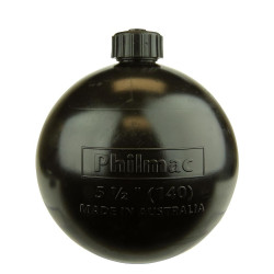 Philmac Float 140mm (5 1/2") Black c/w 5/16" BSW Thread