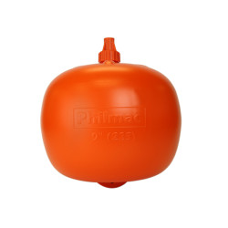 Philmac Float 225mm (9") Orange c/w 1/2" BSW Thread