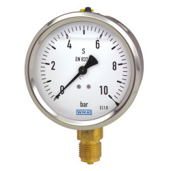 Pressure Gauge 63mm 0 to 1000kPa (150psi) Bottom Entry