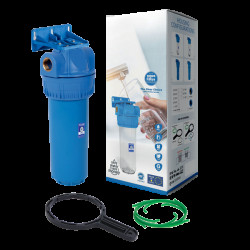 Aquafilter Housing 3-Piece 10in Std Blue Bowl 20mm c/w Bracket & Wrench