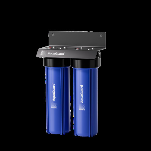 AquaGuard Twin 20in Big Blue Housings 25mm Wall Mount